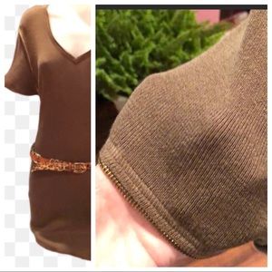 ADRIENNE VITTADINI zipper trim asymetrical dress